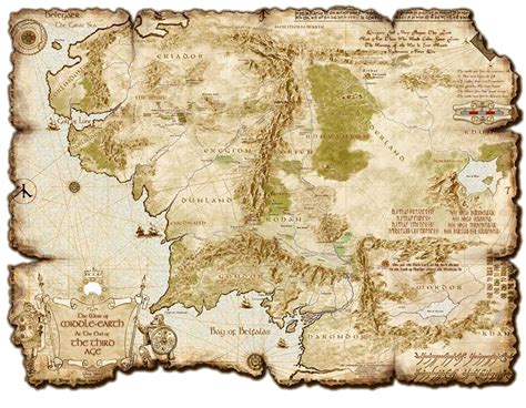 Middle Earth - another cool map! | Middle earth map ...