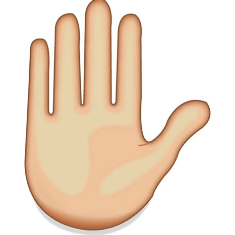 Download Raised Hand Emoji Emoji Island