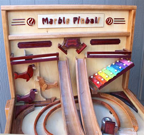 Marble Pinball Machine Woodworking Plan Forest Street Designs