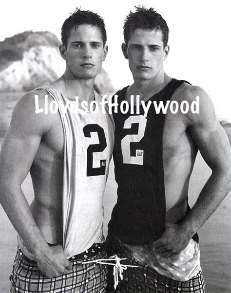 the carlson twins kyle and lane handsome hunks at the beach etsy