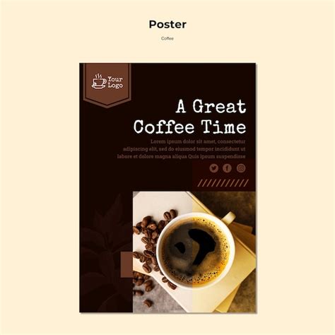 Free Psd Coffee Shop Poster Template