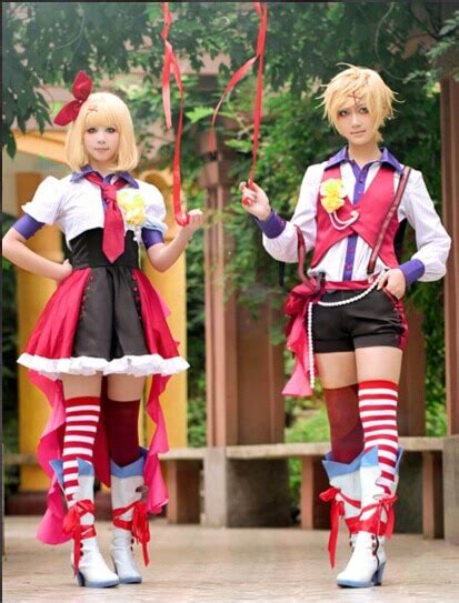Vocaloid Kagamine Rinlen Cosplay Costume Rinlen Cosplay Dress Custom
