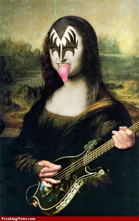 Available in a range of colours and styles for men, women, and everyone. Mona Lisa as Gene Simmons | Mona Lisa's Many Faces | Pinterest | Monalisa, Pôsteres de ...