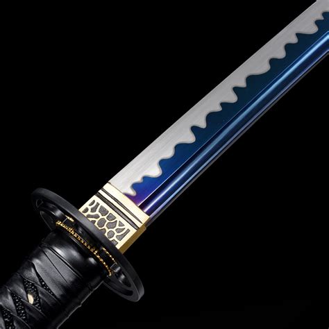 Handmade High Manganese Steel Blue Blade Real Japanese Wakizashi Sword