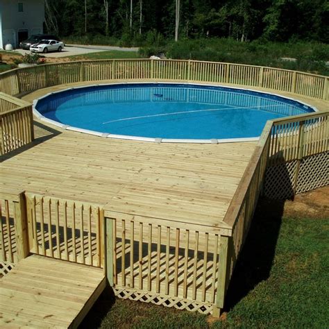 Simple Above Ground Pool Decks Ideas Home Plans And Blueprints 158960