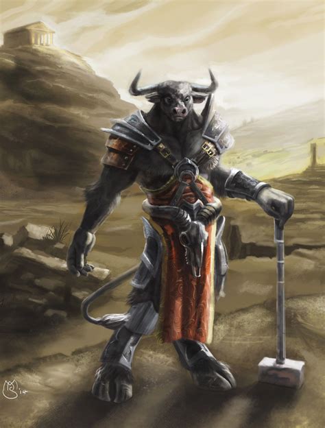 Armoured Minotaur By Mas R1980 On Deviantart Fantasy Characters