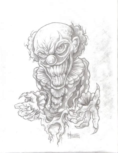 Evil Clown Clown Tattoo Scary Clown Drawing Evil Clown Tattoos