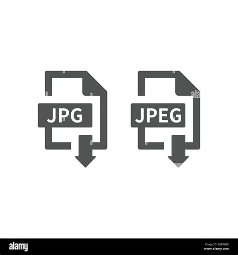 Jpeg Button Stock Vector Images Alamy