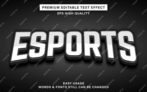 Premium Vector Esports Text Style Effect