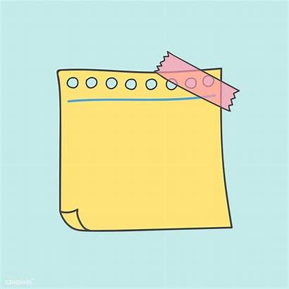Sticky Notes Clipart Background Note Blank Paper