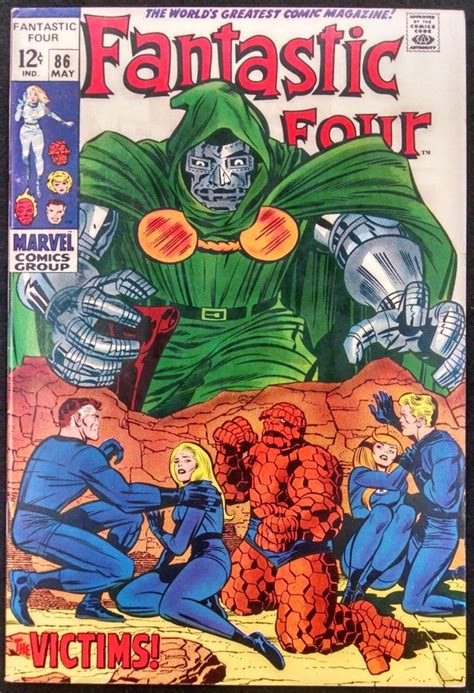 Fantastic Four 86 Vf Dr Doom Cover Silver Age Comics