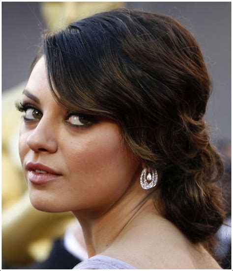 Mila Kunis Updo Wedding Hair And Makeup Oscar Hairstyles Hair Updos