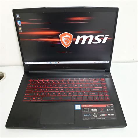 出售二手MSI GF63 8RC Gaming Ultrabook i7 8750H 16G 120G SSD 1TB HDD GTX