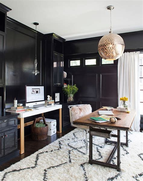 30 Black And White Home Office Decoomo