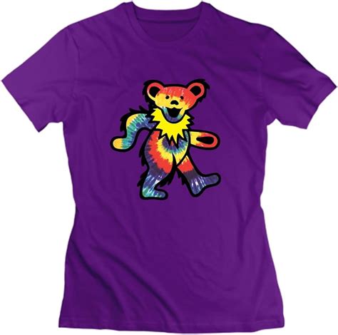 Rock Grateful Dead Dancing Bear T Shirt For Purple 6841 Jznovelty
