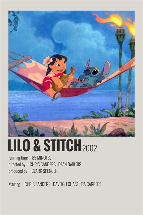 Lilo And Stitch By Maja Film Posters Minimalist Movie Poster Wall