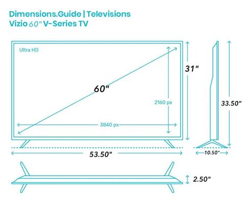 Standard 60 Inch Tv Dimensions With Photos