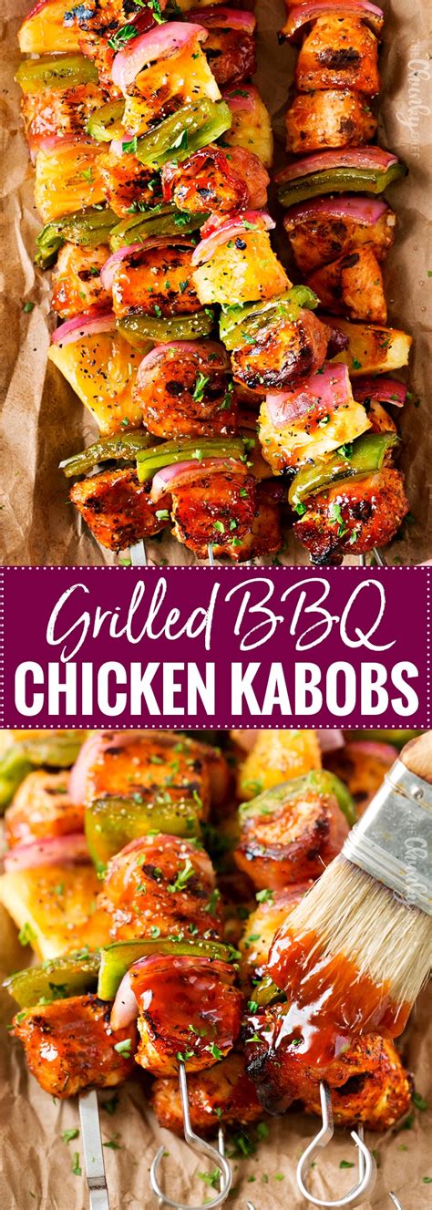 Looking for bbq tips on chicken? how many times have you had dried chicken come off the grill tasting like saw dust? Grilled BBQ Chicken Kabobs - The Chunky Chef