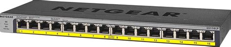 Netgear Gs116lp Network Switch 16 Ports Poe