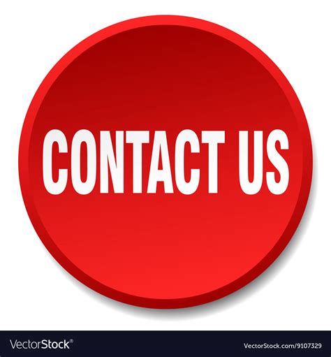 Contact Us Red Round Flat Isolated Push Button Vector Image