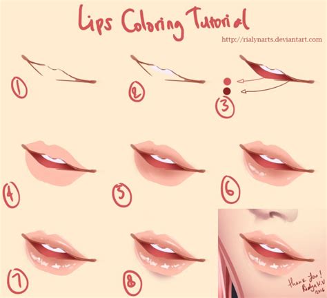 How To Draw Anime Lips Step By Step At Drawing Tutorials