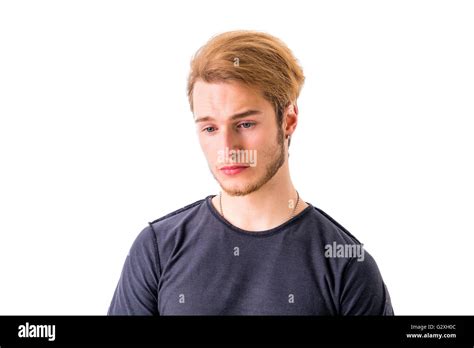 Handsome Man Face Looking Down Hi Res Stock Photography And Images Alamy