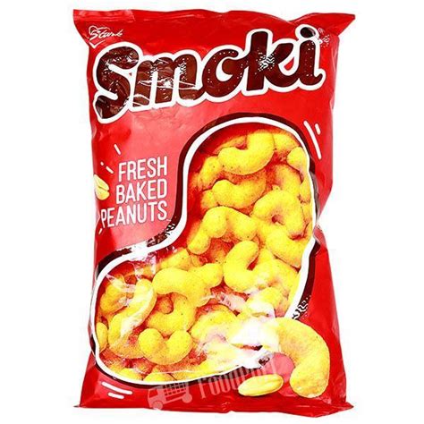 Smoki Flips Puffed Peanut Snack 50g Stark — Mezehub