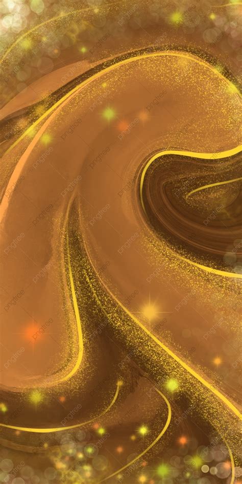 Background Latar Belakang Marmar Cair Dengan Warna Coklat Dan Emas