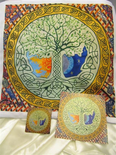 Postcard Celtic Tree Of Life Irish Pagan Art Pillow Case Etsy