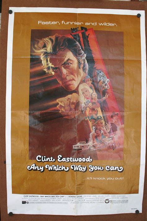 Any Which Way You Can 1 Sheet Original Vintage Movie Posters