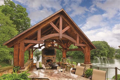 A Timber Frame Pavilion Crafted In The Amish Tradition Jlc Online