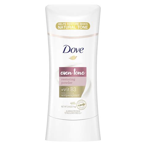 Dove Even Tone Antiperspirant Deodorant For Uneven Skin Tone Restoring