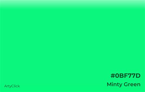 Minty Green Color Artyclick