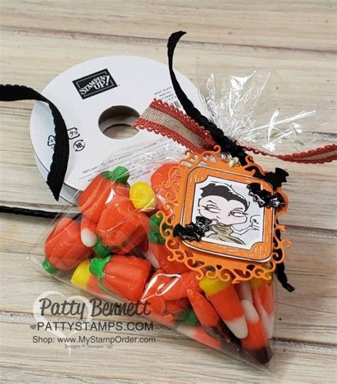 Halloween Treat Stampin UP Cello Bag Decorated With The