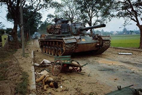 Vietnam War 1968 View Of Dead Vietnamese By Tank Flickr