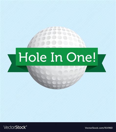 Hole In One Royalty Free Vector Image Vectorstock Affiliate Free
