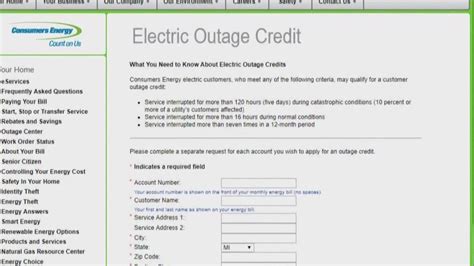 Verify Does Consumers Energy Bill You For Electricity During Outages