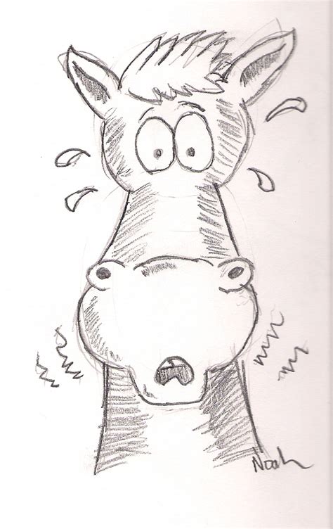 Cartoon Horse Head By Snakeyn On Deviantart