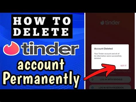 How To Delete Tinder Account Permanently Deactivate Tinder Youtube