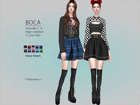 Boca Mini Skirt By Helsoseira At Tsr Sims 4 Updates