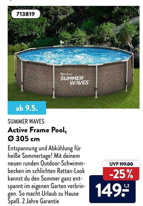 Summer Waves Active Frame Pool Angebot Bei Aldi Nord 1prospektede