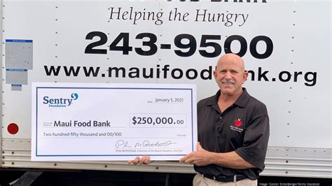 The new sites are in addition to the existing food distributions provided by 200 hawaii foodbank partner agencies. Sentry Insurance Foundation donates $250K to Maui Food ...