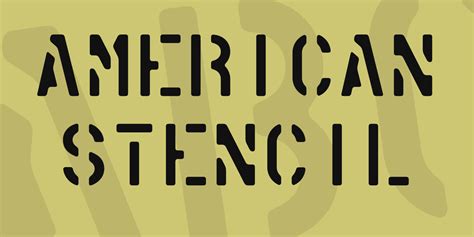 American Stencil Font Download Free For Desktop And Webfont