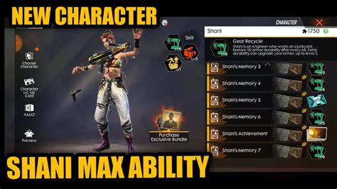 The next major update will include a new character lucas, a map of bermuda 2.0, and more. Free Fire New Character Shani Max Ability Full Review OB18 ...