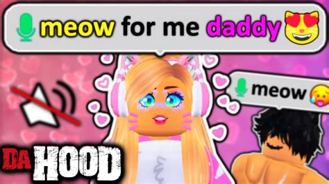 Da Hood Voice Chat As A Discord Kitten Roblox Funny Moments Youtube