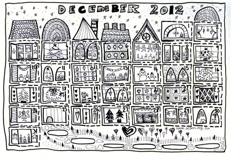 This one is also a printable coloring page for kids to fill in. Se7en's December and Free Printable Advent Calendar… - se7en