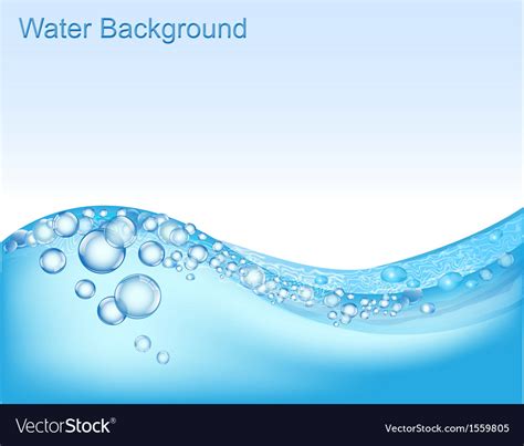 Water Background Royalty Free Vector Image Vectorstock