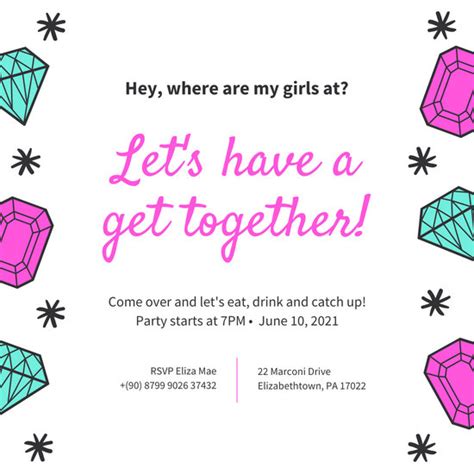 Customize 36 Get Together Invitation Templates Online Canva