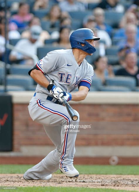 Corey Seager Of The Texas Rangers Follows Through On An Eighth Inning Corey Seager Texas