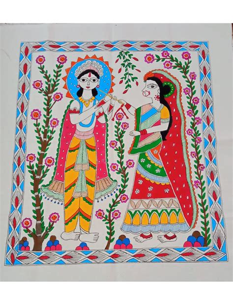 Radha Krishna Madhubani Painting Manufacturer In Tela Vrogue Co